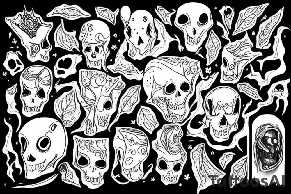 a ghost tattoo idea