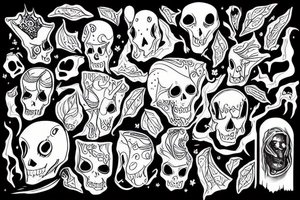 a ghost tattoo idea