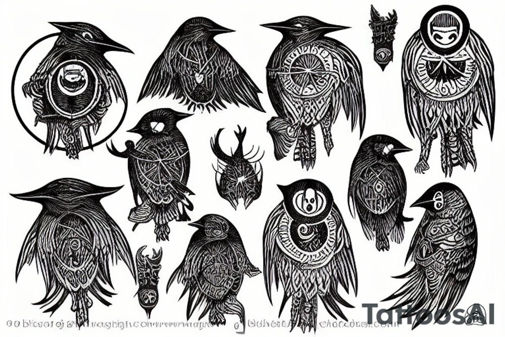 Huggin and Munin tattoo idea