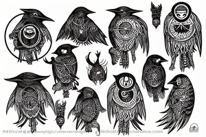 Huggin and Munin tattoo idea
