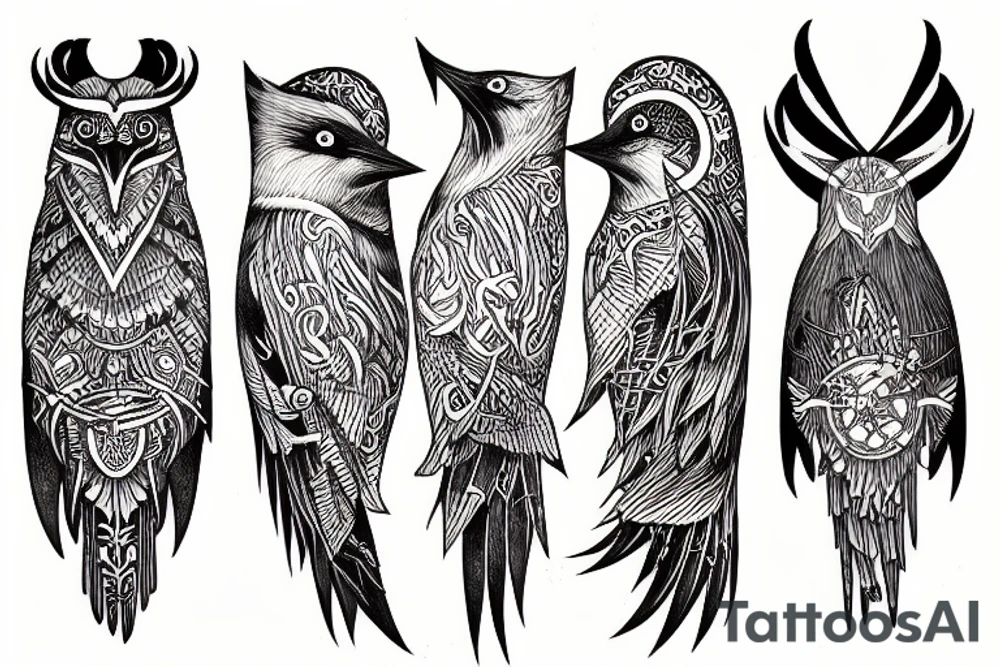 Huggin and Munin tattoo idea