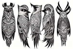Huggin and Munin tattoo idea