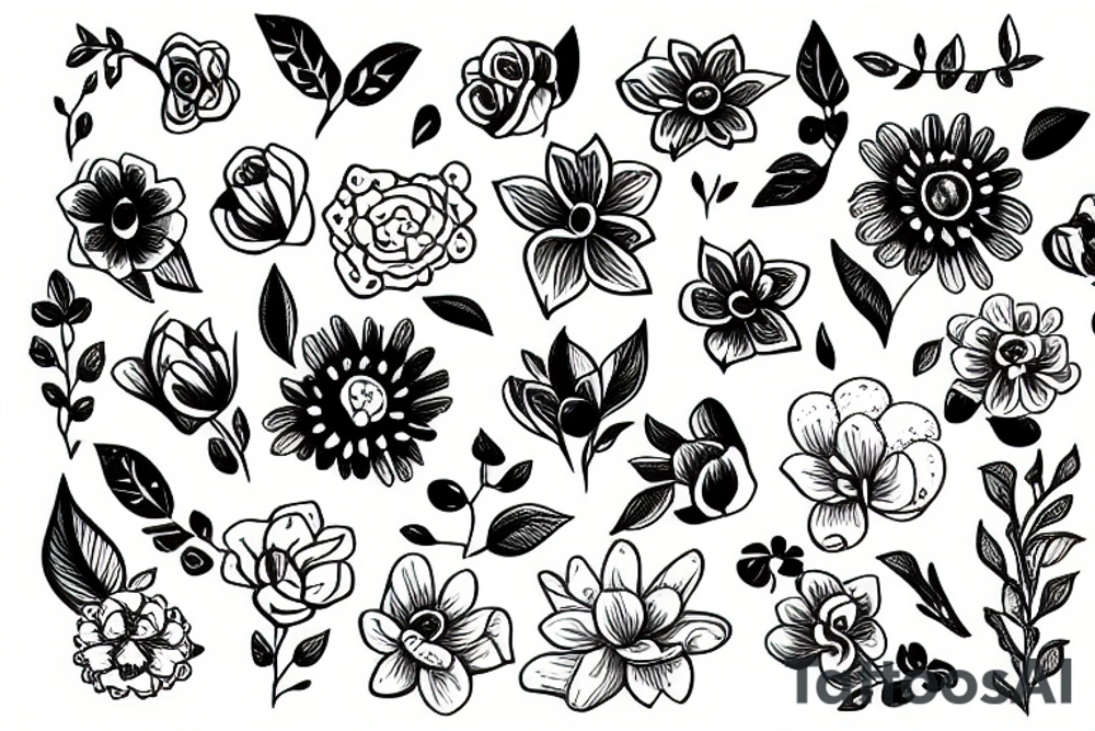 Flower tattoo idea