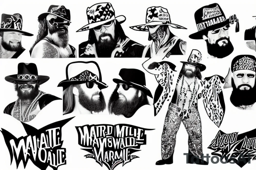 Macho Man Randy Savage tattoo idea