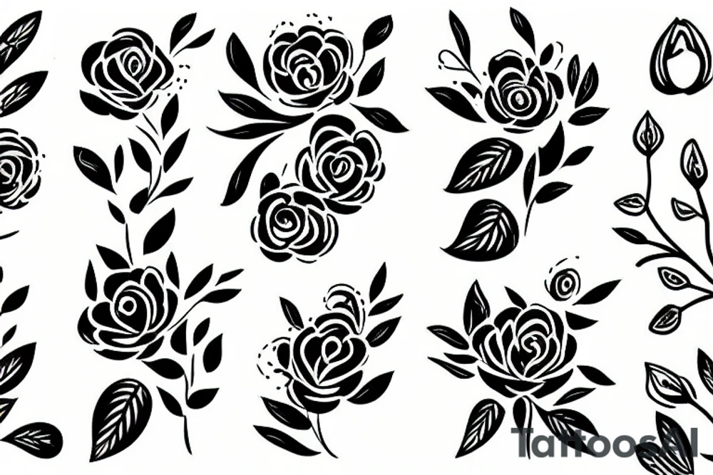 minimalistic Flower tattoo idea