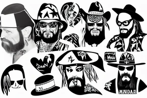 Macho Man Randy Savage tattoo idea