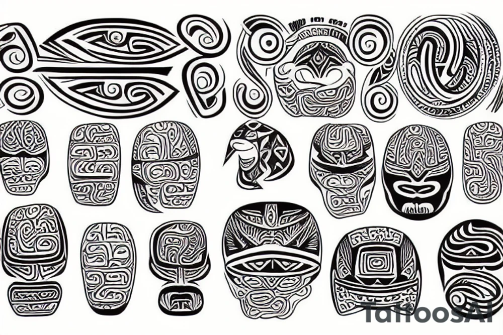 Maori symbols tattoo idea