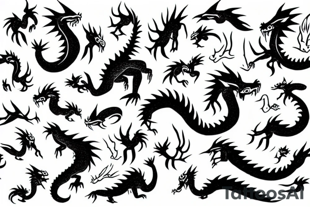 little dragons tattoo idea