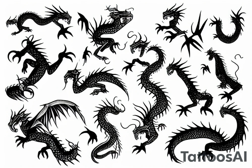 little dragons tattoo idea
