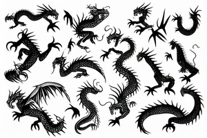 little dragons tattoo idea