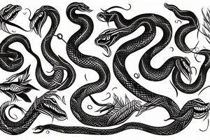 Serpiente tattoo idea