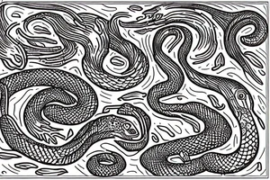 snake scales tattoo idea