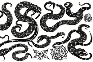 snake scales tattoo idea