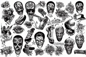happy boy tattoo idea
