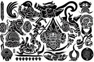 inca symbol ancle tattoo idea
