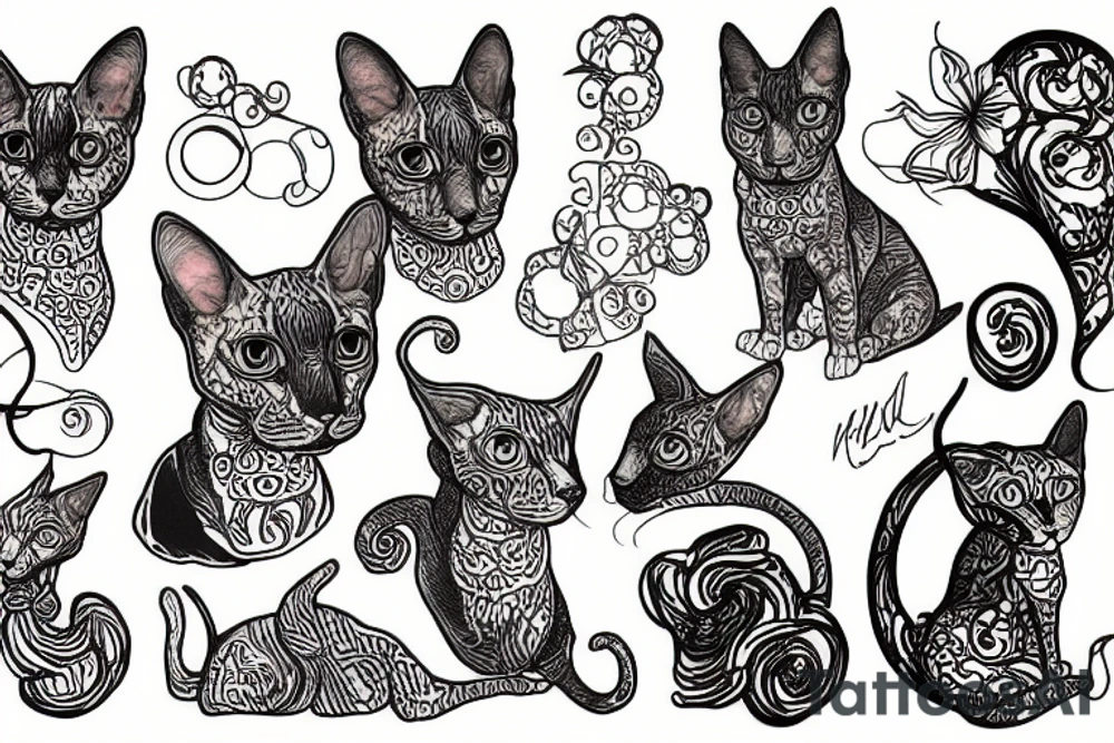 Cornish Rex tattoo idea