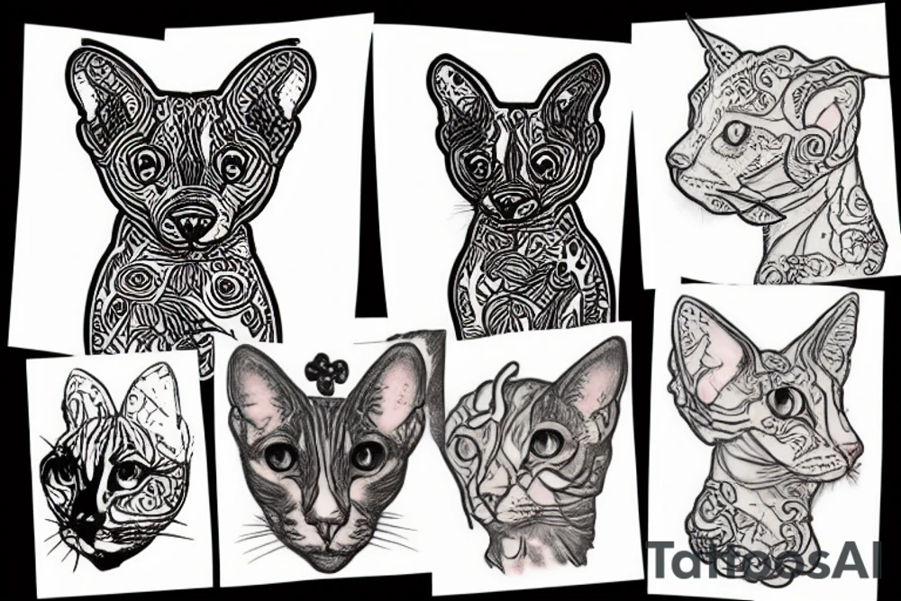 Cornish Rex tattoo idea