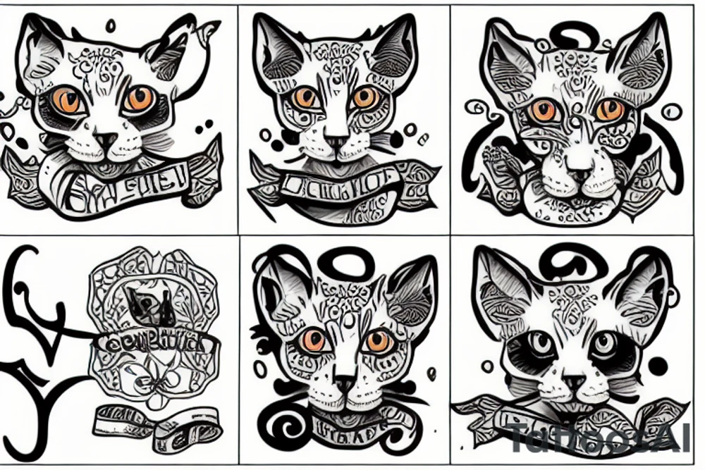 Cornish Rex tattoo idea