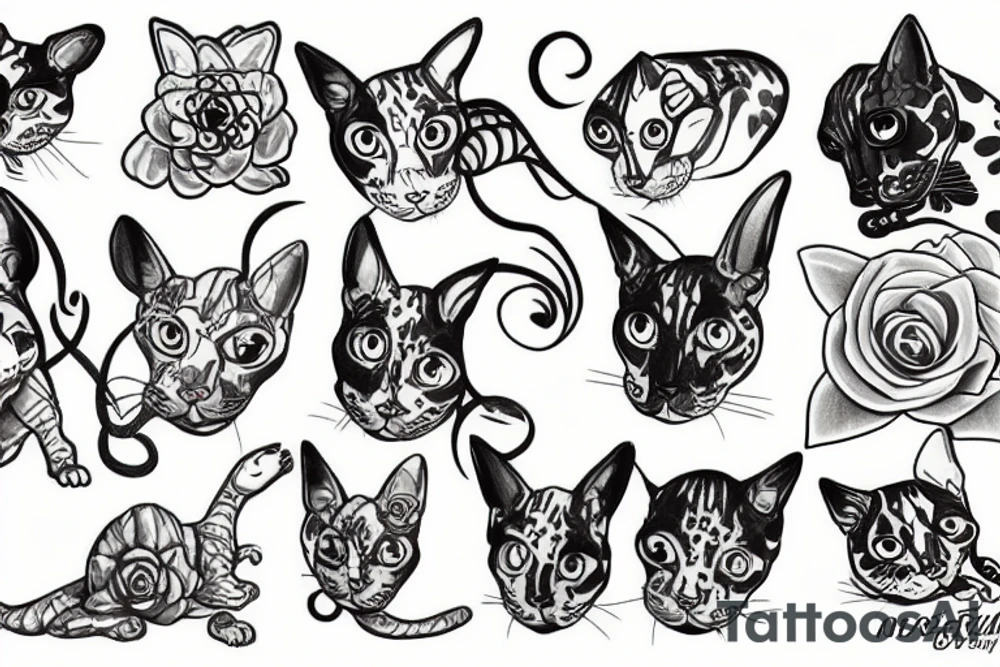 Cornish Rex tattoo idea