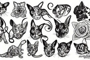 Cornish Rex tattoo idea