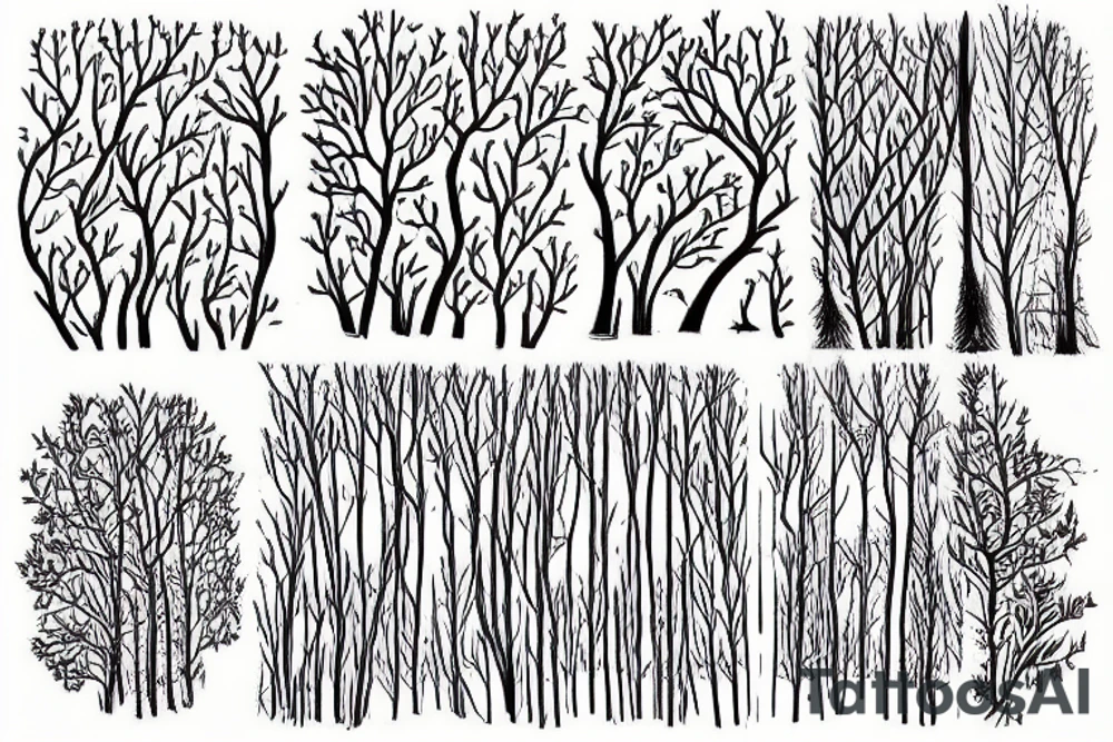 Two roads diverged in a yellow wood,
To where it bent in the undergrowth;
Because it was grassy and wanted wear;
Though as for that the passing there
Had worn them really about the same, tattoo idea