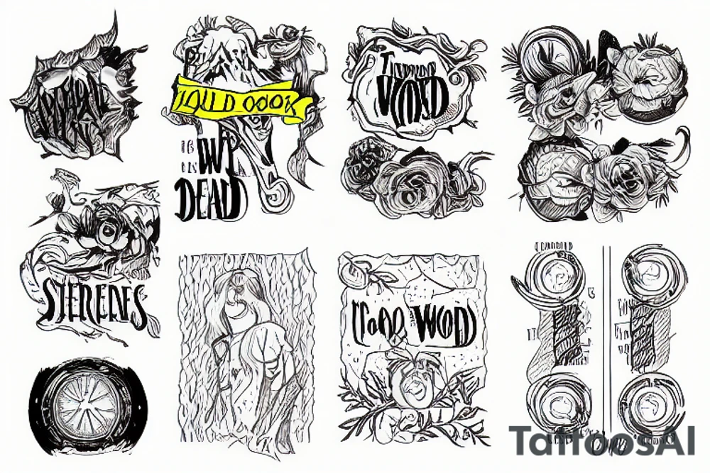 Two roads diverged in a yellow wood tattoo idea