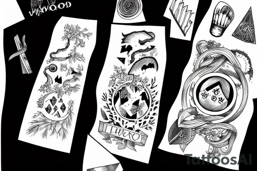 Two roads diverged in a 
wood tattoo idea