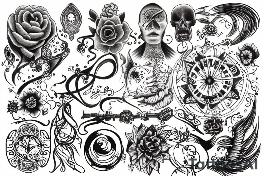infinite peace tattoo idea