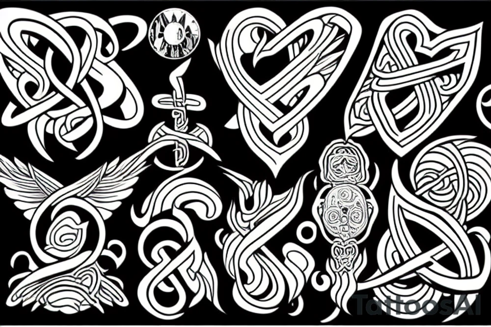 infinite peace tattoo idea