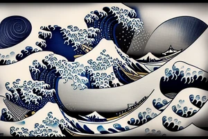 wave off kanagawa tattoo idea
