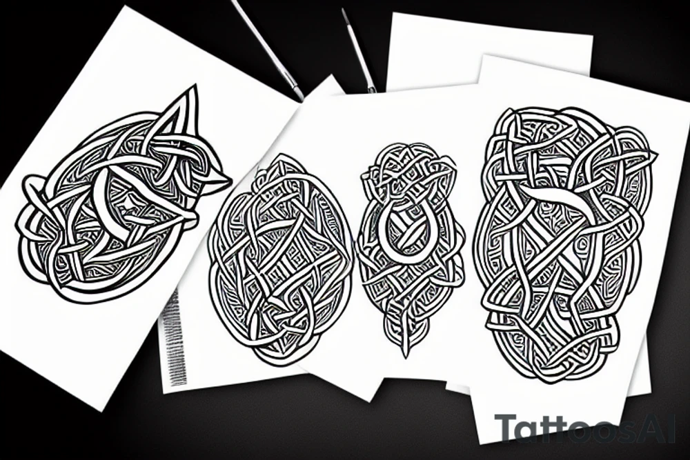 celtic dog tattoo idea