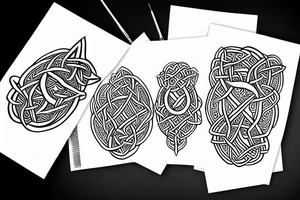 celtic dog tattoo idea