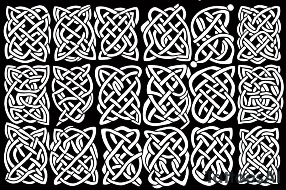celtic knot dog tattoo idea