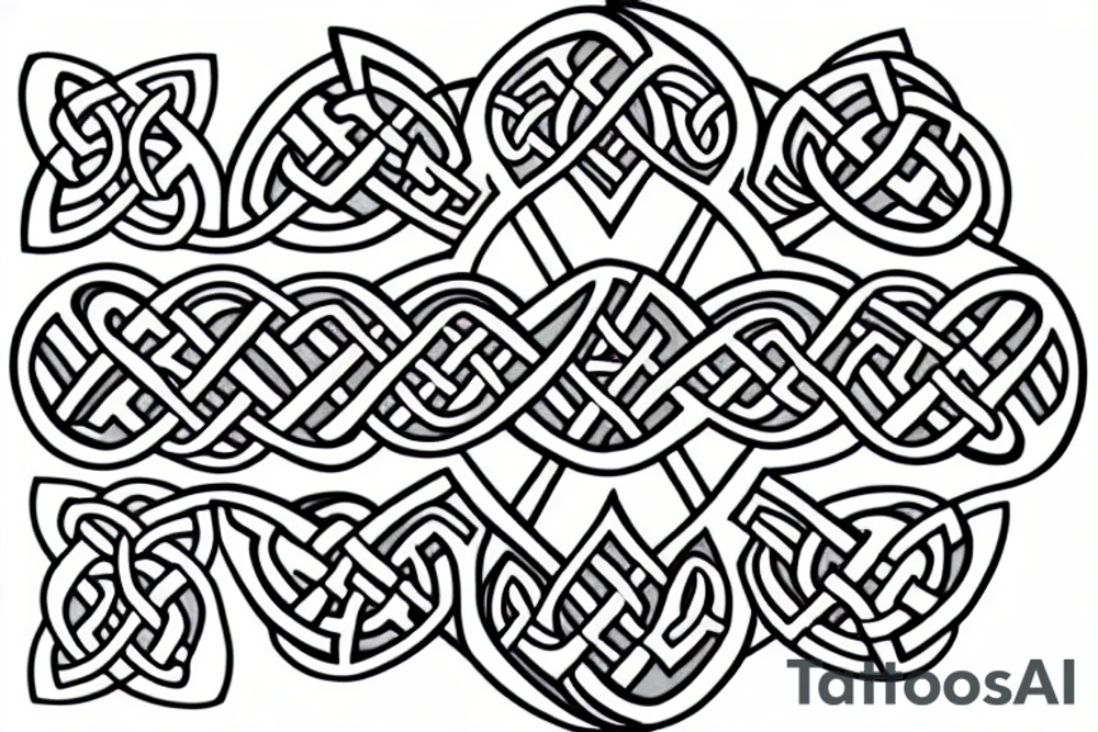 celtic knot dog tattoo idea