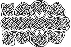 celtic knot dog tattoo idea