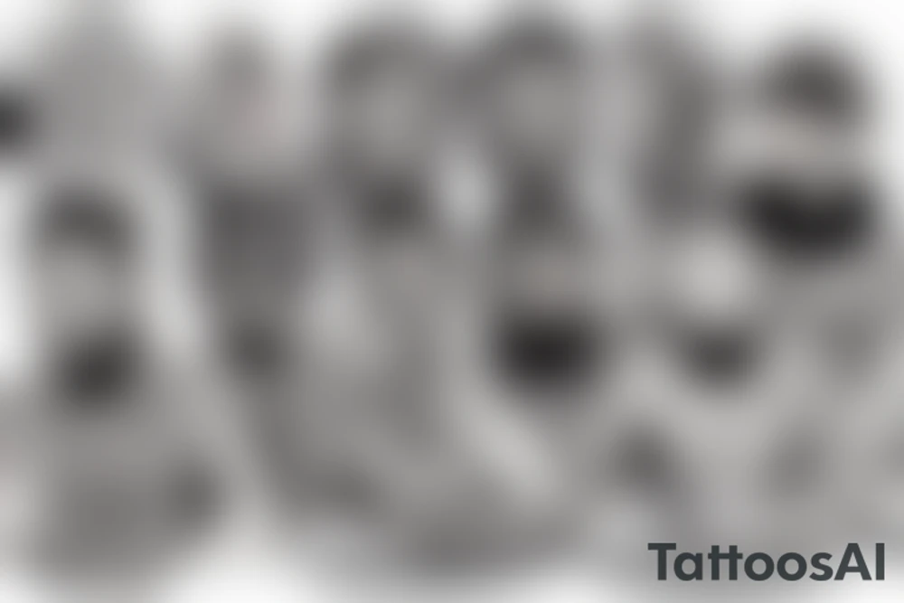 The last supper but with rap artists tattoo idea