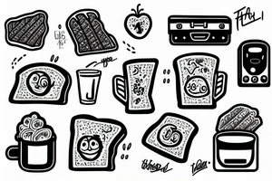 hashbrowns in the toaster tattoo idea