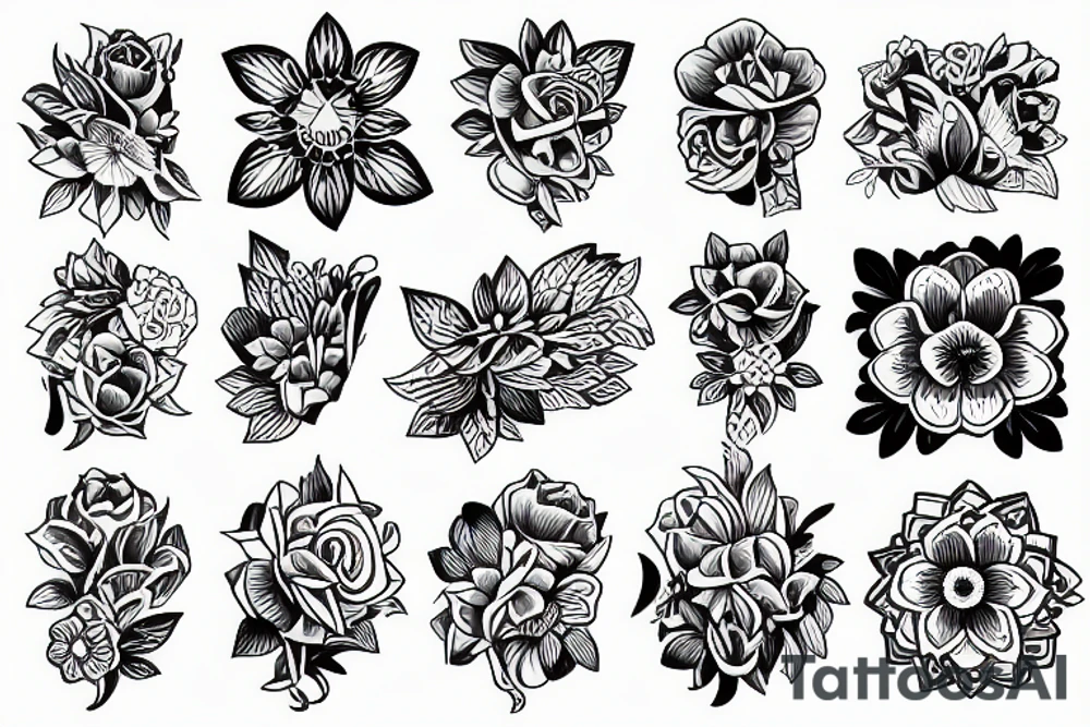 Flower tattoo idea