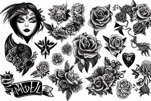 model tattoo idea
