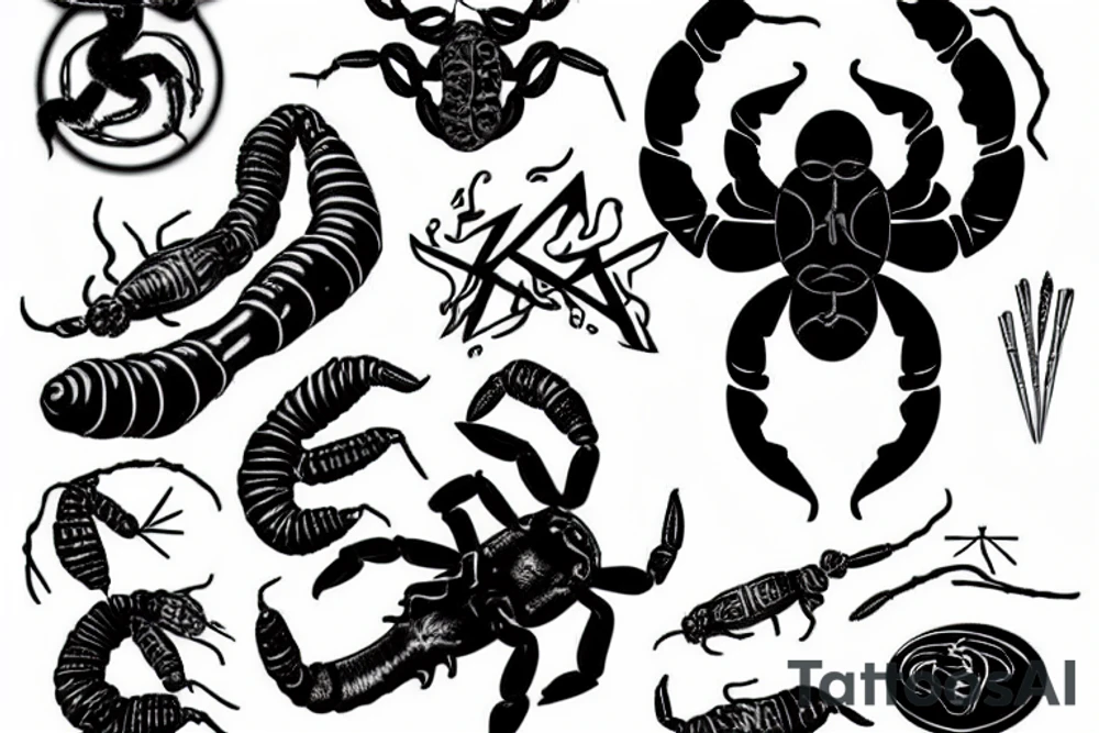 Scorpion from resident evil tattoo idea