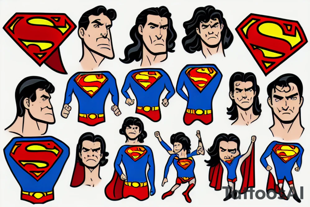 Superman fistbimping jesus tattoo idea