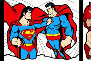 Superman fist bumping jesus tattoo idea