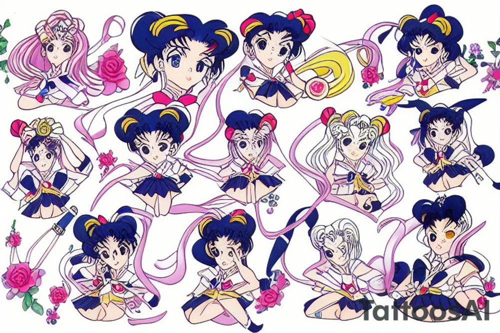 Sailor moon tattoo idea