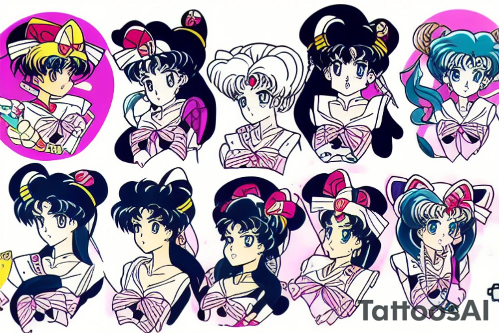 Sailor moon tattoo idea