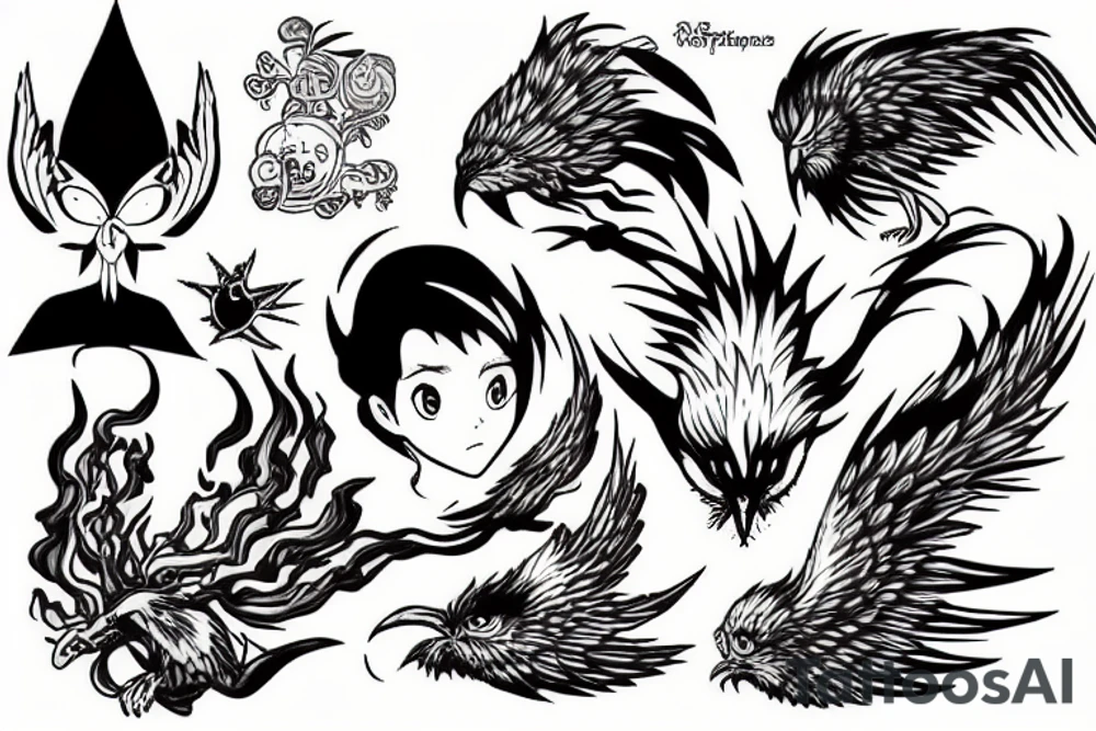 Phoenix tattoo idea