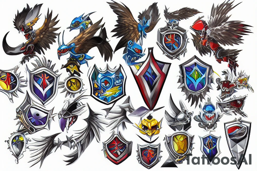 digimon season 1 shield crest tattoo idea