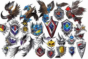digimon season 1 shield crest tattoo idea