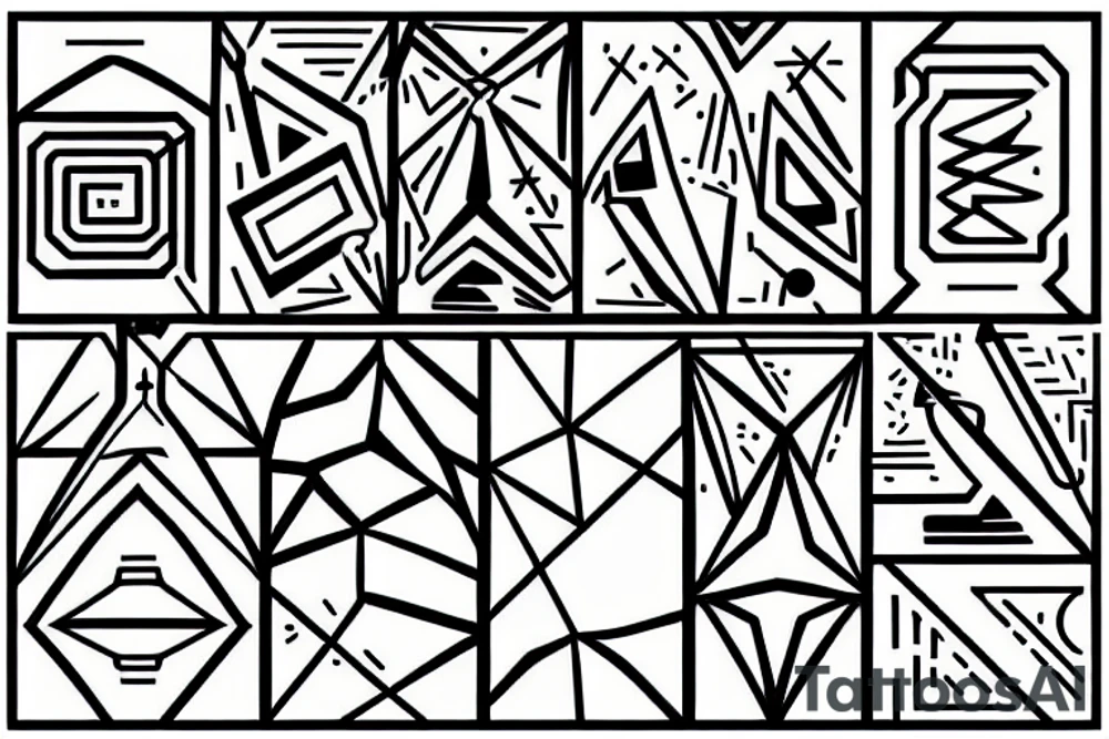 Cave painting transition to circuitry tattoo idea