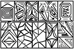 Cave painting transition to circuitry tattoo idea
