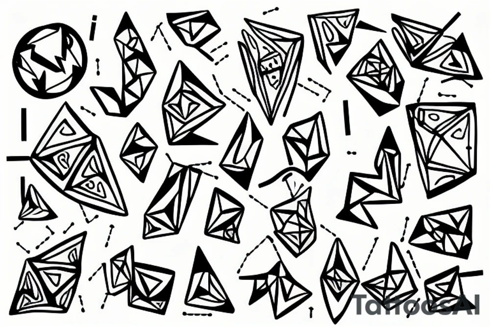 Cave painting transition to circuitry tattoo idea